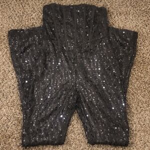 Black Sequin Jumpsuit